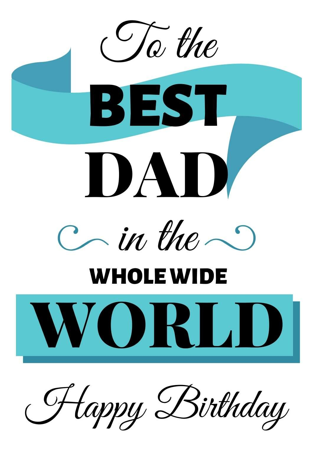 33 Awesome Printable Birthday Cards For Dads FREE PRINTBIRTHDAY CARDS