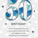 50th Birthday Printable Cards Printable World Holiday