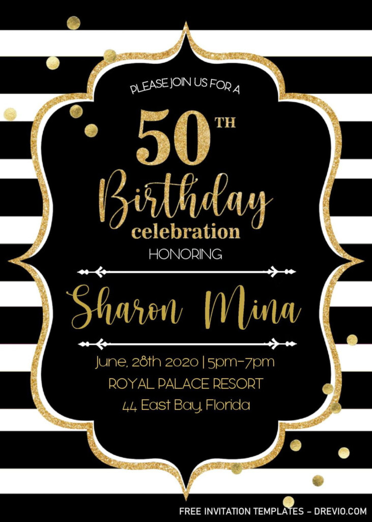 50th Birthday Printables Free Printable Templates