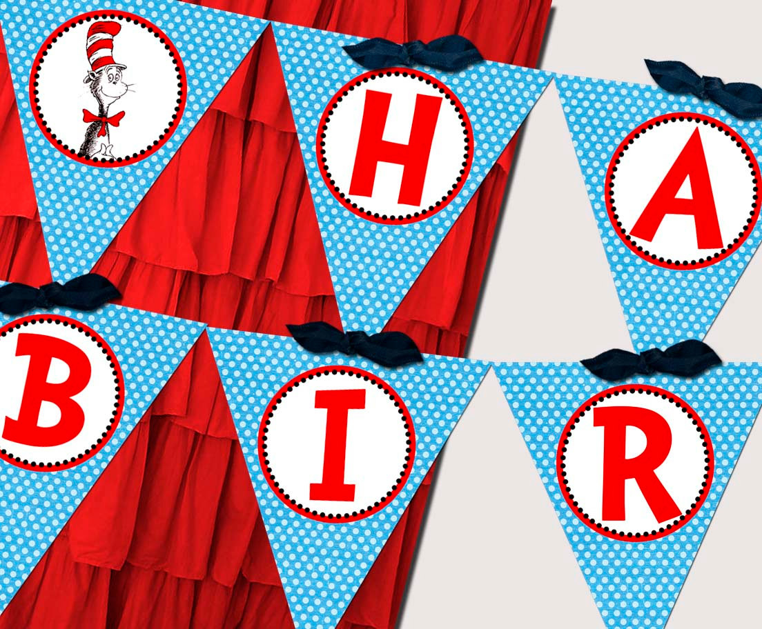 8 Best Dr Seuss Birthday Banner Printable Printablee