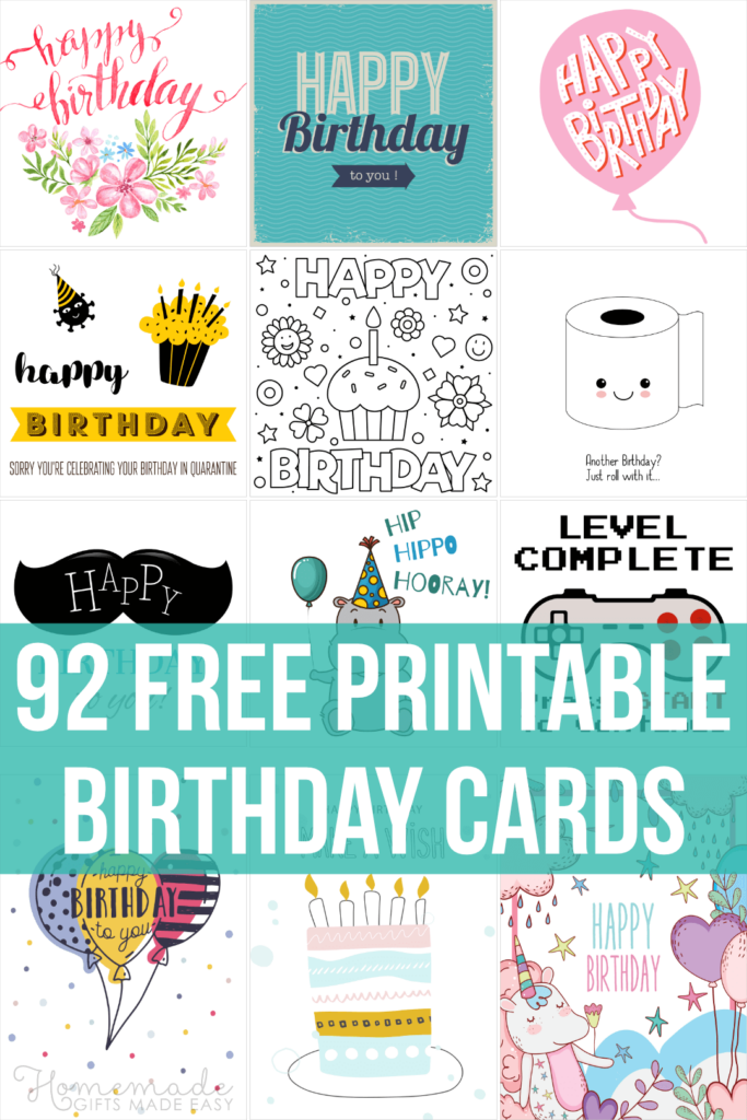 92 Free Printable Birthday Cards For Him Her Kids And Adults Print 