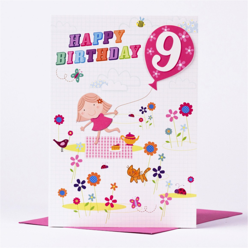 9Th Birthday Cards Printable Printable Card Free