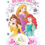 American Greetings Jumbo Disney Princess Birthday Card For Girl With