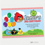 Angry Birds Birthday Invitation DIY Printable