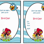 Angry Birds Birthday Invitations Birthday Printable