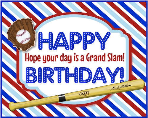 Baseball Birthday Cards Printable Printable Templates Free