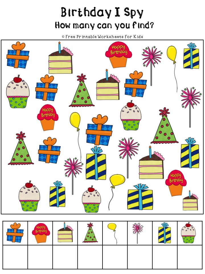 Birthday Activities Pack Free Printable Worksheets For Kids