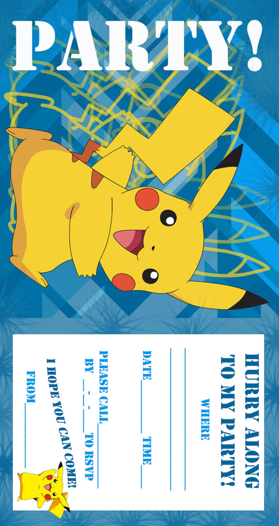 BIRTHDAY PARTY INVITATION FREE AND PRINTABLE POKEMON