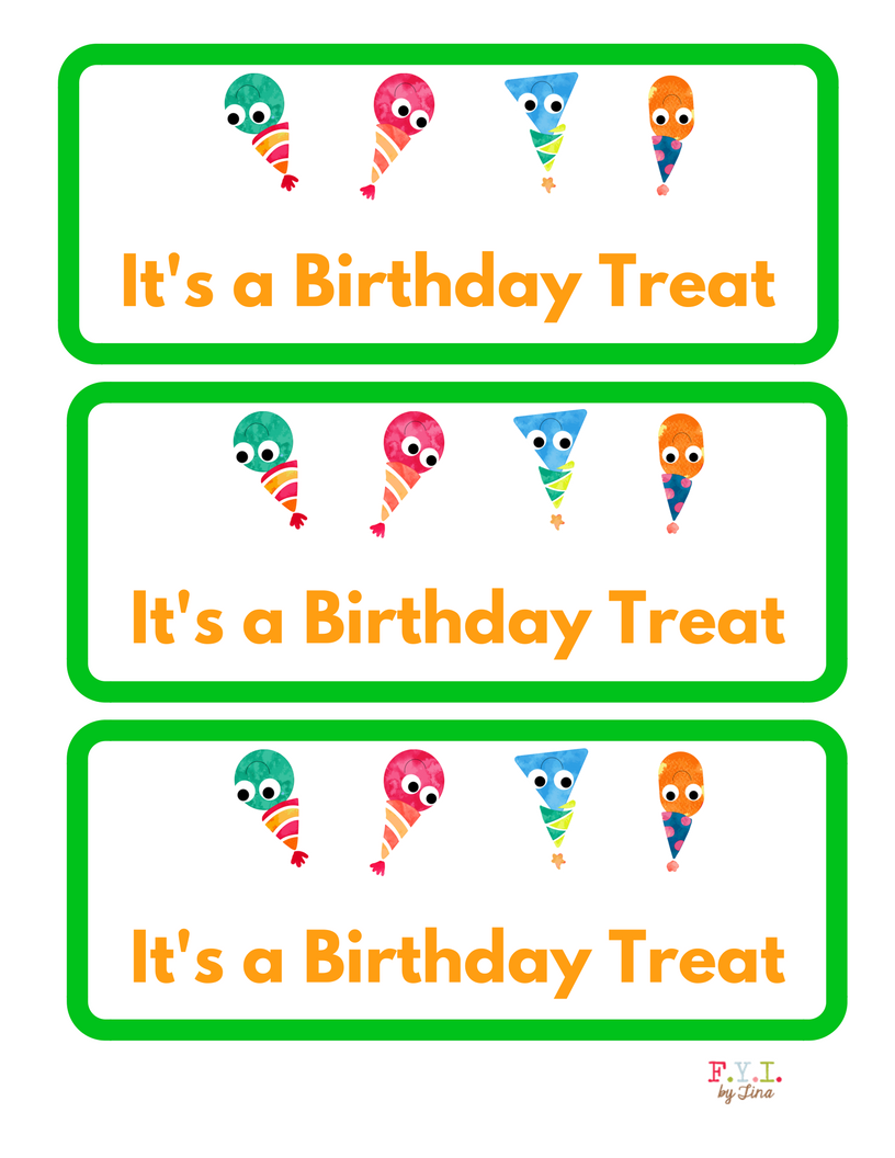 Birthday Sandwich Size Treat Bag Toppers Free Printable FYI By Tina