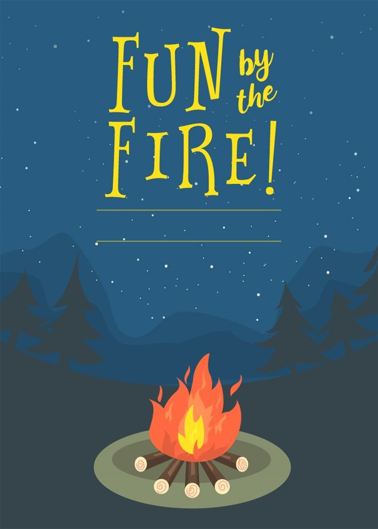 Bonfire Party Invitations Free Printable