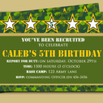 Camouflage Birthday Invitation Printable Camo By ThatPartyChick