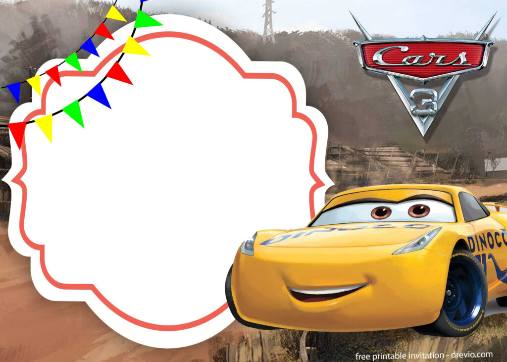 Cars 3 Invitation Template How To Download It FREE Printable 