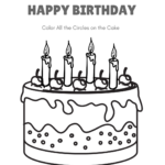 Count The Circles Happy Birthday Worksheet Help My Kids Are Bored