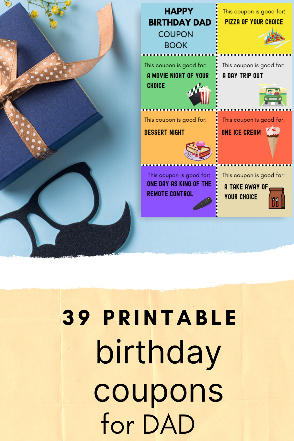 Coupon Book For Dad Dad Birthday Coupon Book Printable Coupons For 