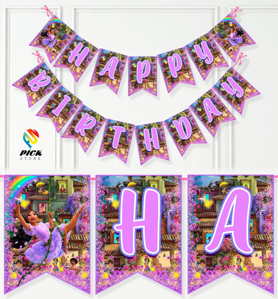 DIGITAL Encanto Happy Birthday Banner Encanto Pennant Etsy UK