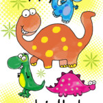 Dinosaur Birthday Card Printable Printable Templates