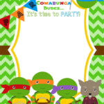 Download Free Template Teenage Mutant Ninja Turtle Birthday Party