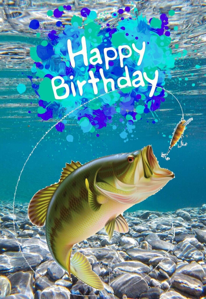 Fishing Printable Birthday Cards PRINTBIRTHDAY CARDS