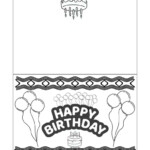 Foldable Printable Birthday Cards To Color Add A Little Adventure