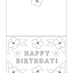 Foldable Printable Birthday Cards To Color Add A Little Adventure