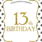 FREE 13th Birthday Invitations Templates Download Hundreds FREE