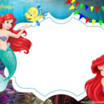 FREE Ariel The Little Mermaid With Photo Invitation Template FREE