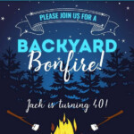 FREE Bonfire Camping Backyard Invitation Template Download Hundreds