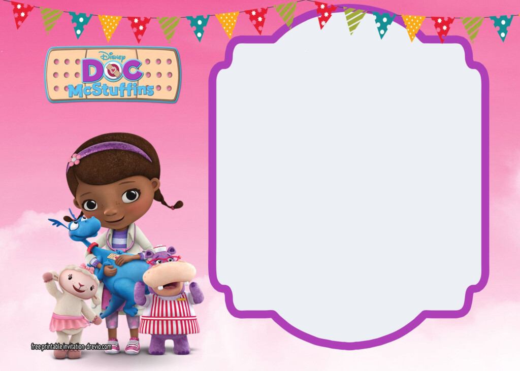 Free Doc Mcstuffins Birthday Invitations Templates Printable Templates