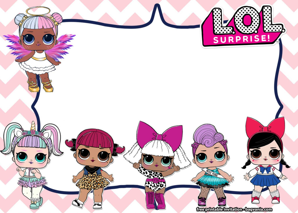 FREE LOL Surprise Dolls Invitation Templates FREE Printable Birthday 