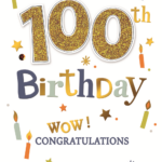 Free Printable 100th Birthday Card Printable Templates