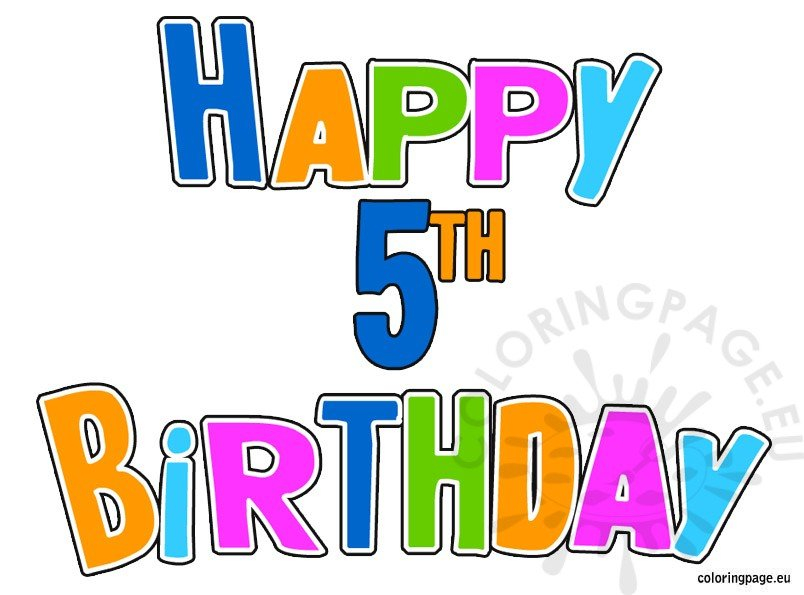 Free Printable 5th Birthday Cards Printable Templates