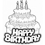 Free Printable Birthday Cake Coloring Pages For Kids