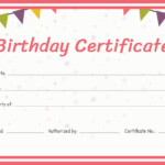 Free Printable Birthday Certificate Template Printable World Holiday