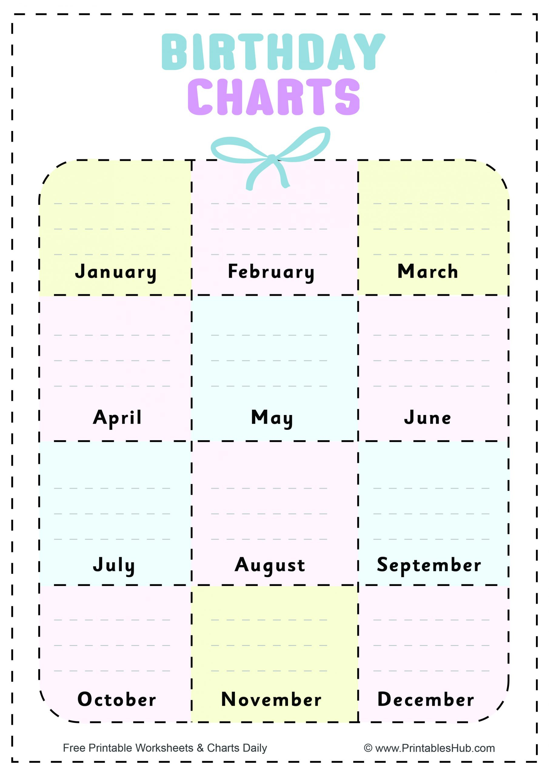 Free Printable Birthday Charts For Classroom PDF Printables Hub