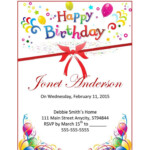 Free Printable Birthday Flyer Templates Printable World Holiday