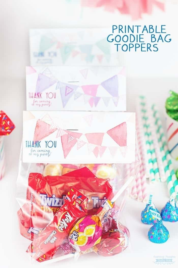 Free Printable Birthday Goodie Bag Toppers