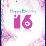 Free Printable Birthday Sweet 16 Cards Create And Print Free Printable