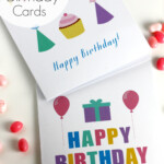 Free Printable Blank Birthday Cards Catch My Party