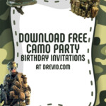 FREE Printable Camo Party Invitation Templates Download Hundreds FREE