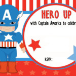 FREE Printable Captain America Birthday Invitation Template Download