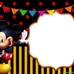 FREE PRINTABLE Cheerful Mickey Mouse Birthday Invitation Templates