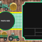 FREE Printable Cute Tractor Birthday Invitation Templates