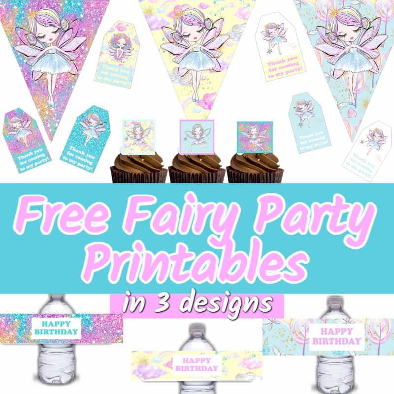 Free Printable Decorations For Fairy Birthday Party Theme Parties 