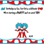 FREE Printable Dr Seuss Birthday Invitation Template For Twins