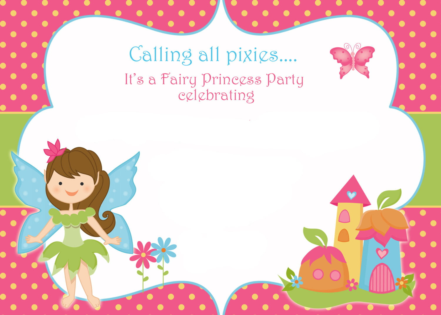 FREE Printable Fairy Invitation Templates Download Hundreds FREE