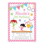 Free Printable Gymnastic Birthday Invitations Updated FREE