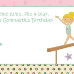 Free Printable Gymnastic Birthday Invitations Updated FREE