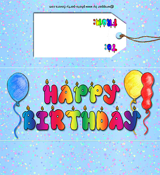 Free Printable Happy Birthday Candy Bar Wrapper Birthday Party 