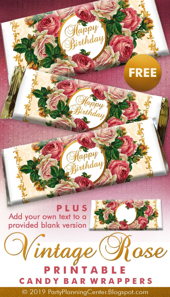 Free Printable Happy Birthday Candy Bar Wrappers Printable Templates