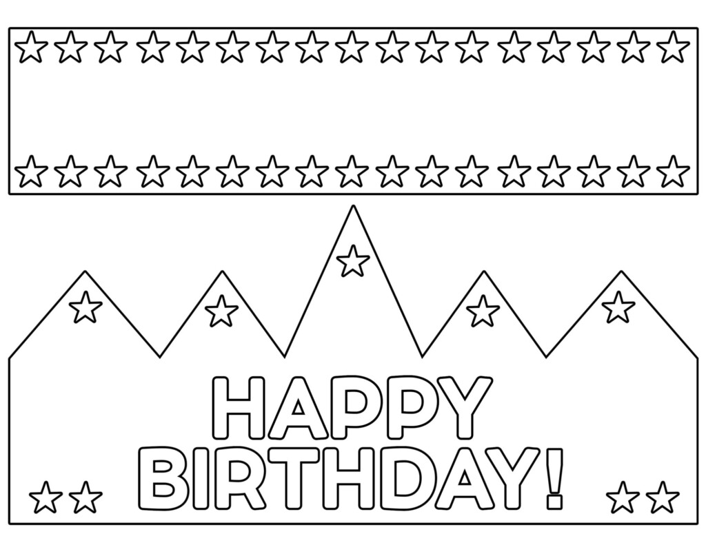 Free Printable Happy Birthday Crown Paper Trail Design